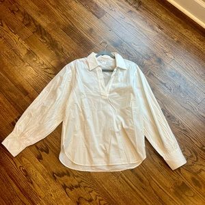 PbL Tunic Log Sleeve Fine India Cotton Shirt Pullover L NWOT